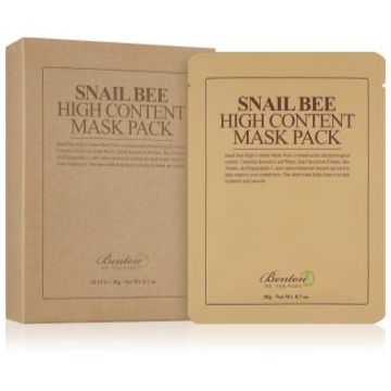 Benton Snail Bee masca de celule cu ingrijire completa cu extract de melc