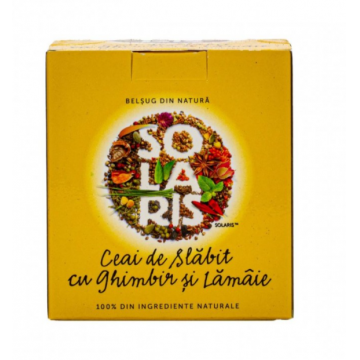 Ceai de slabit cu ghimbir si lamaie, 20 doze, Solaris