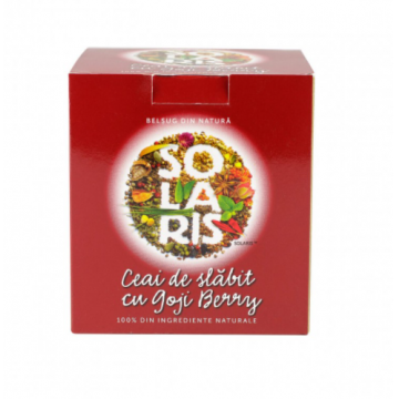 Ceai de slabit cu goji berry, 20 doze, Solaris