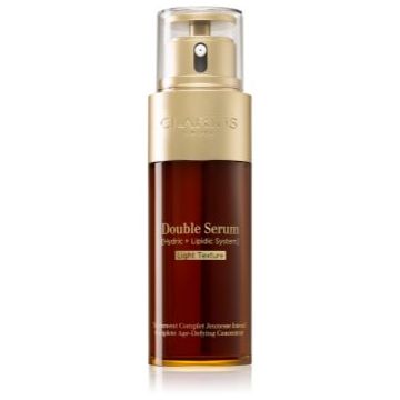 Clarins Double Serum Light Texture ser intensiv împotriva îmbătrânirii pielii