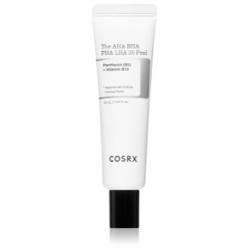 Cosrx The AHA BHA PHA LHA gel exfoliant impotriva punctelor negre