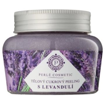 Green Idea Perlé Cosmetic exfoliant din zahar cu lavanda