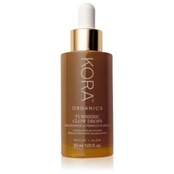 KORA Organics Turmeric Glow Drops ser cu efect iluminator cu niacinamidă