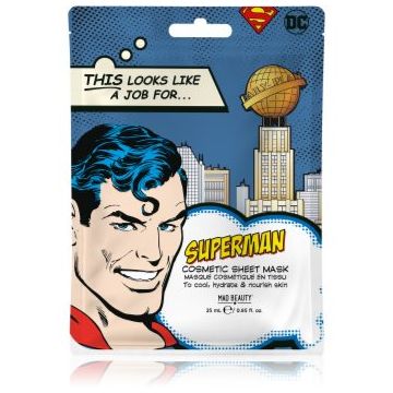 Mad Beauty DC Superman masca pentru celule cu acid hialuronic