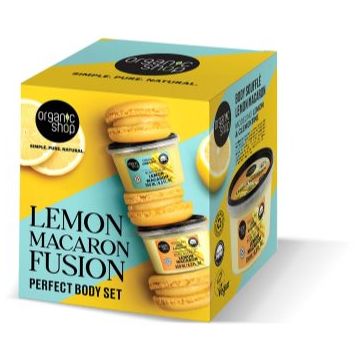 Organic Shop Lemon Macaron Fusion set cadou