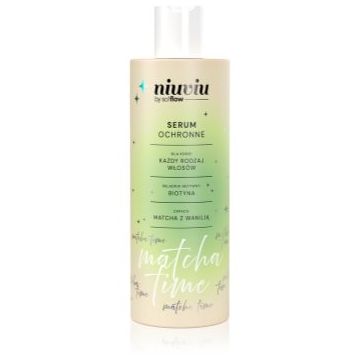 so!flow Matcha Time Protective Hair Serum ser fortifiant pentru par sensibil