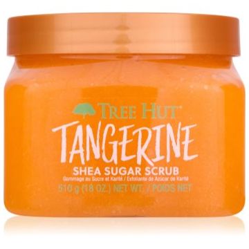 Tree Hut Shea Sugar Scrub Tangerine exfoliant din zahar unt de shea
