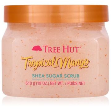Tree Hut Shea Sugar Scrub Tropical Mango exfoliant din zahar unt de shea