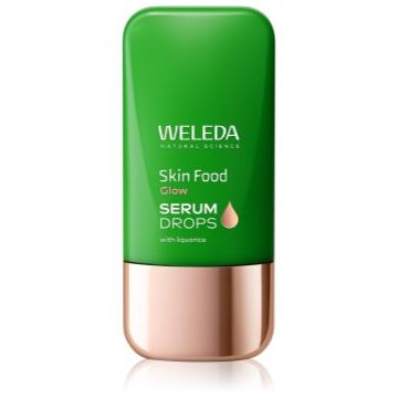 Weleda Serum Drops Skin Food Glow ser cu efect iluminator pentru uniformizarea nuantei tenului