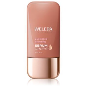 Weleda Serum Drops Sunkissed Bronzing ser facial hidratant cu efect delicat de bronz