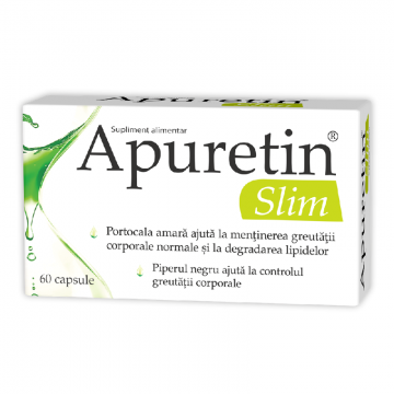 Apuretin Slim, 60 capsule, retentia de apa