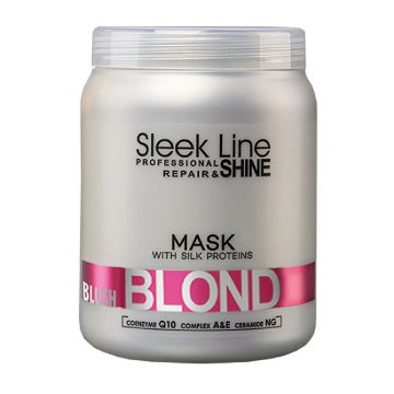 Masca cu pigment neutralizant Blond Blush Roz, 1000ml, Sleek Line