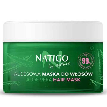 Masca pentru par cu aloe vera, 200ml, Natigo By Nature