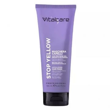 Masca pentru par Stop Yellow Hair, 190ml, Vitalcare