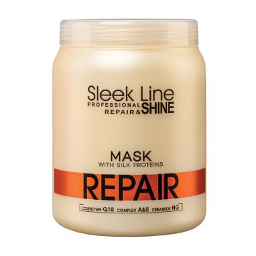 Masca reparatoare pentru par deteriorat, 1000ml, Sleek Line