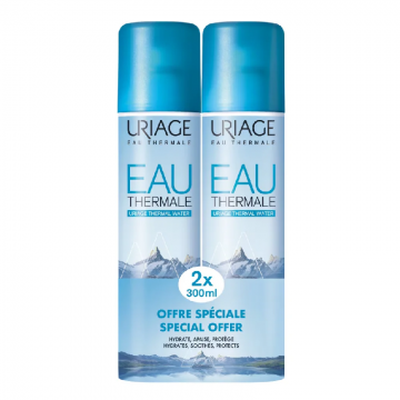 Pachet Apa termala, 300 ml + 300 ml, Uriage