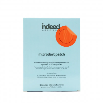 Plasturi invizibili anti-acnee cu acid succinic niacinamida si acid hialuronic Microdart Patch, 9 bucati, Indeed Labs