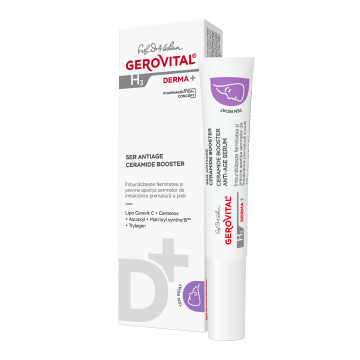 Ser antirid cu Ceramide Booster H3 Derma+, 15 ml, Gerovital