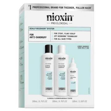 Set anti-matreata pentru scalp si par Pro Clinical Scalp Recovery, Nioxin
