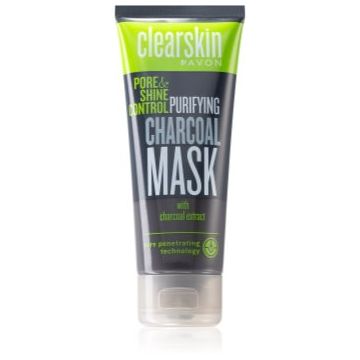 Avon Clearskin Pore & Shine Control Masca de curățare cu cărbune