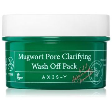 AXIS-Y 6+1+1 Advanced Formula Mugwort Pore Clarifying Wash Off Pack masca pentru curatare profunda cu efect calmant