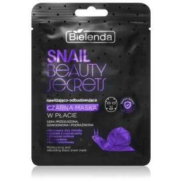 Bielenda Snail Beauty Secrets mască textilă hidratantă pentru piele uscata si iritata