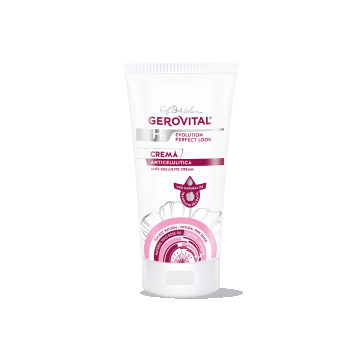 Cremă Anticelulitică Cu Cafeină și Ulei De Trandafir Sălbatic  Piele Hidratată, Elastică și Fermă, Gerovital H3 Evolution Perfect Look, 200 Ml