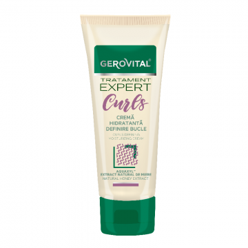 Crema hidratanta pentru definirea buclelor Tratament Expert, 150 ml, Gerovital