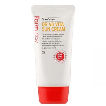 Crema Protectie Solara Vitaminizanta Dr-V8 SPF50+ - FarmStay Aloe Dr-V8 Vita Sun Cream SPF50+ PA+++, 70 ml