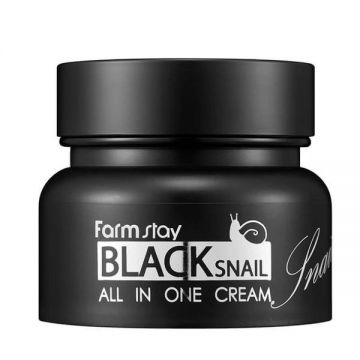 Crema Regeneranta Multifunctionala cu Extract de Melc Negru – Farmstay Black Snail All-In-One Cream, 100 ml