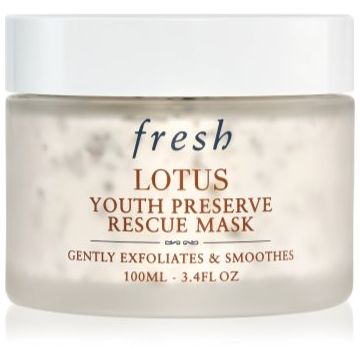 fresh Lotus Youth Preserve Rescue Mask masca pentru exfoliere anti-îmbătrânire