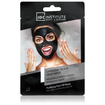 IDC Institute Charcoal Blackhead Mask mască exfoliantă împotriva punctelor negre, cu cărbune activ