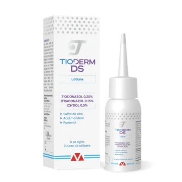 Lotiune intensiva pentru dermatita seboreica Tioderm DS, 50 ml, Braderm
