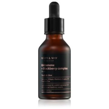 MARY & MAY Idebenone + Blackberry Complex Serum ser antioxidant pentru strălucirea și netezirea pielii