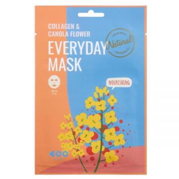 Masca de Fata Nutritiva cu Colagen si Flori de Canola - Dearboo Everyday Mask, 27 g