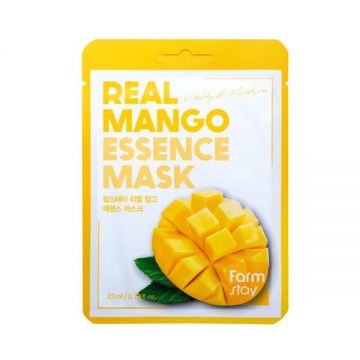 Masca Faciala Hidratanta cu Esenta de Mango - FarmStay Real Mango Essence Mask, 23 ml