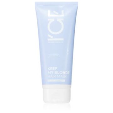 Natura Siberica ICE Professional Keep My Blonde masca pentru regenerare pentru păr în nuanțe reci de blond, decolorat sau șuvițat