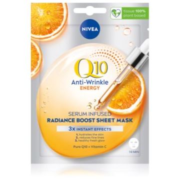 NIVEA Q10 Energy mască textilă cu efect antirid