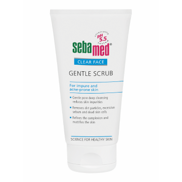 Scrub dermatologic antiacneic Clear Face, 150 ml, Sebamed