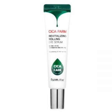 Serul pentru Ochi cu Centella Asiatica si Cica Complex - FarmStay Cica Farm Revitalizing Rolling Eye Serum, 25 ml