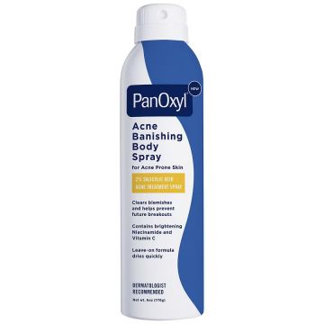 Spray de Corp, PanOxyl, impotriva Acneei, Previne Aparitia Eruptiilor Cutanate, Calmeaza si Hidrateaza, cu Acid Salicilic 2%, 170gr