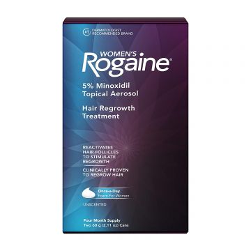 Spuma, Rogaine, impotriva Caderii Parului, Minoxidil 5%, pentru Femei, Tratament 4 luni (2x flacoane 60ml)