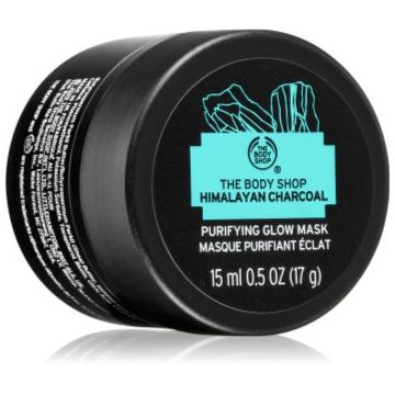 The Body Shop Himalayan Charcoal Purifying Glow Mask masca faciala pentru curatare si stralucire pentru ten gras si problematic