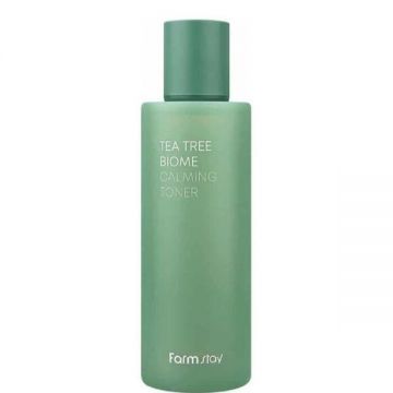 Toner Calmant cu Extract de Ceai Verde - FarmStay Tea Tree Biome Calming Toner, 200 ml