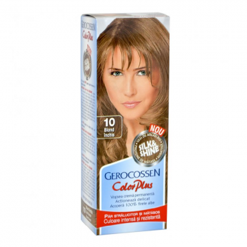 Vopsea de par Silk&Shine, 10 Blond Inchis, 50ml, Gerocossen