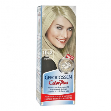Vopsea de par Silk&Shine, 15.2 Blond Argintiu, 50ml, Gerocossen