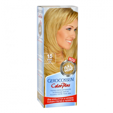 Vopsea de par Silk&Shine, 15 Blond Clar, 50ml, Gerocossen