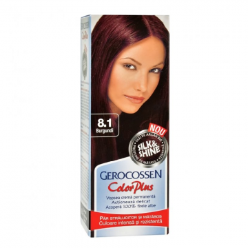 Vopsea de par Silk&Shine, 8.1 Burgundi, 50ml, Gerocossen