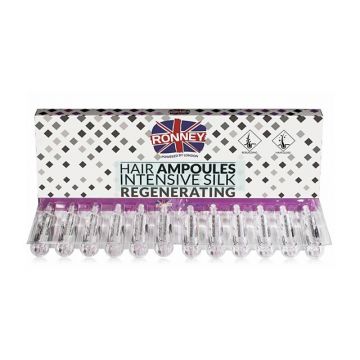 RONNEY HAIR AMPOULES SILK INTENSIVE REGENERATING FIOLE TRATAMENT PAR