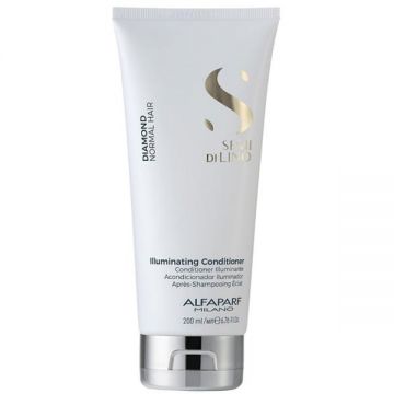 Balsam de Stralucire pentru Par Normal - Alfaparf Milano Semi Di Lino Diamond Illuminating Conditioner, 200ml